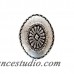 Silverado Home Antique Silver Oval with Diamond Design Napkin Ring SIVE1399
